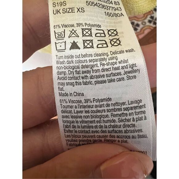 Karen Millen striped crewneck sweater sz xs - Picture 7 of 8